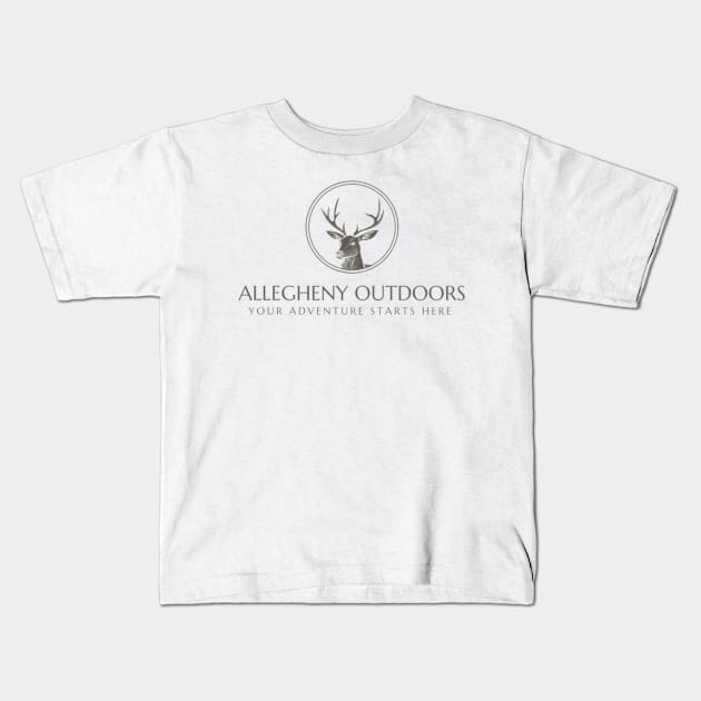 Allegheny Outdoors Deer Logo Kids T-Shirt by AlleghenyOutdoors18